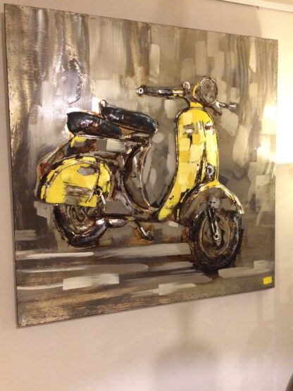 Schilderij van ijzer, scooter - Afbeelding 3