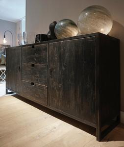 Dom Lezen louter Dressoir oud zwart – Hullenaars Interieurs