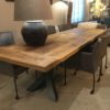 Eettafel oud frans eikenhout - Afbeelding 2