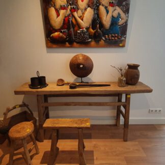 Portier Verslaafd Noordoosten Wandtafel oud chinees hout – Hullenaars Interieurs