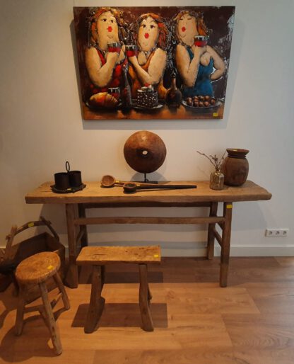 Wandtafel oud chinees hout - Afbeelding 2