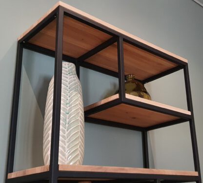 Roomdivider eikenhout met stalen frame - Afbeelding 2