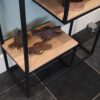 Roomdivider eikenhout met stalen frame - Afbeelding 5