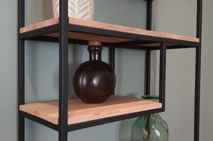 Roomdivider eikenhout met stalen frame - Afbeelding 3
