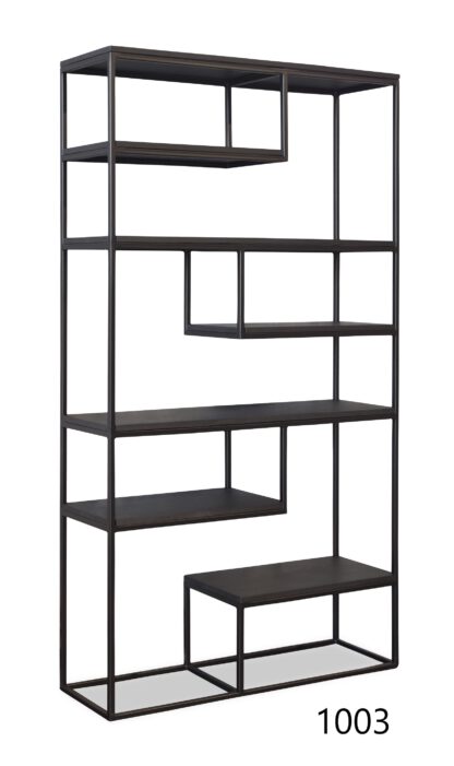 Roomdivider eikenhout met stalen frame - Afbeelding 7