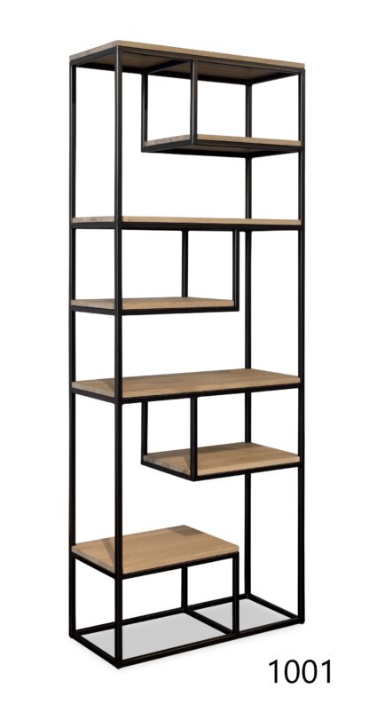 Roomdivider eikenhout met stalen frame - Afbeelding 8