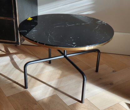 Salontafel duvel endtable zwart marmer - Afbeelding 2