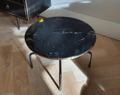 Salontafel duvel endtable zwart marmer - Afbeelding 3