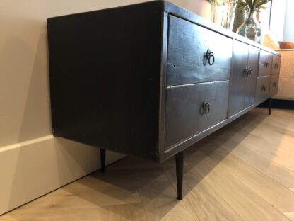 Tv dressoir oud zwart - Afbeelding 8