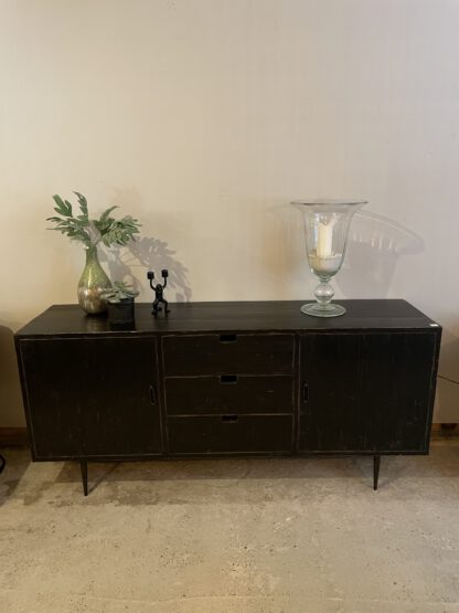 Tv dressoir oud zwart - Afbeelding 7