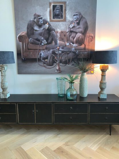 Tv dressoir oud zwart - Afbeelding 5