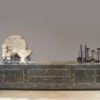 Tv meubel in oud zwart of blank Iepenhout - Afbeelding 8