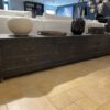 Tv meubel in oud zwart of blank Iepenhout - Afbeelding 9