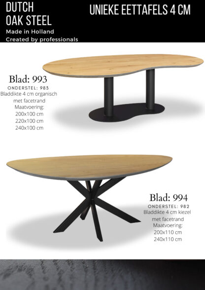 Eettafel Kiezel - Afbeelding 6