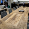 Eettafel oud frans eikenhout - Afbeelding 6