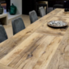 Ambachtelijke eettafel oud Frans eikenhout - Afbeelding 8