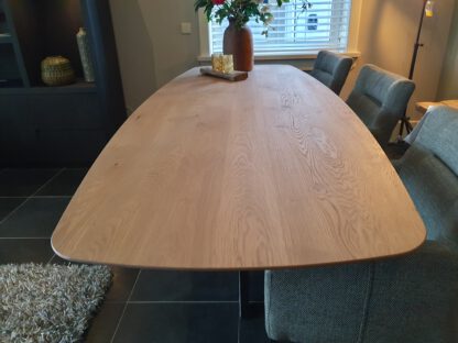 Eikenhouten eettafel Deens ovaal - Afbeelding 5