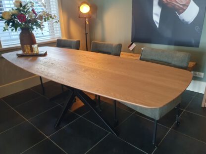 Eikenhouten eettafel Deens ovaal - Afbeelding 6
