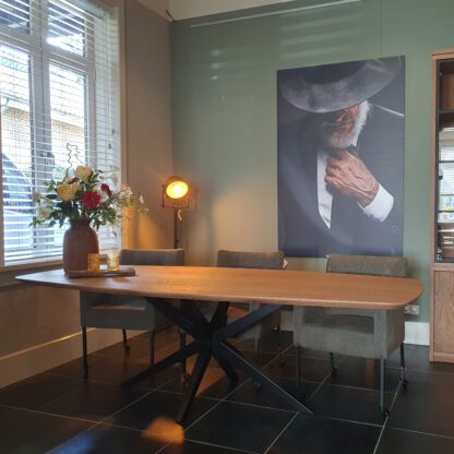 Eikenhouten eettafel Deens ovaal - Afbeelding 3