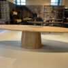 Eikenhouten eettafel ovaal - Afbeelding 4
