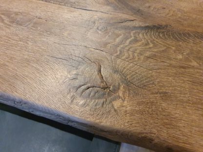 Oud eikenhouten eettafel - Afbeelding 4