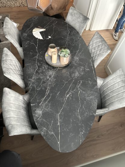 HPL eettafel marmerlook - Afbeelding 2
