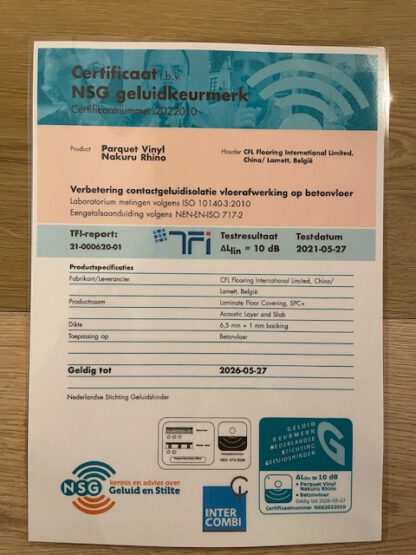 Nakuru pvc vloer 21DB sound reduction extra lange plank - Afbeelding 4