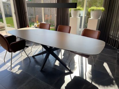 Eikenhouten eettafel slipper model - Afbeelding 10