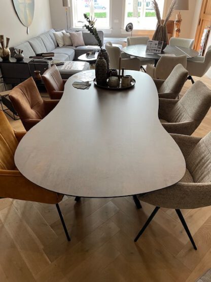 Eikenhouten eettafel slipper model - Afbeelding 9