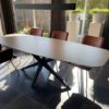 Eikenhouten eettafel slipper model - Afbeelding 8