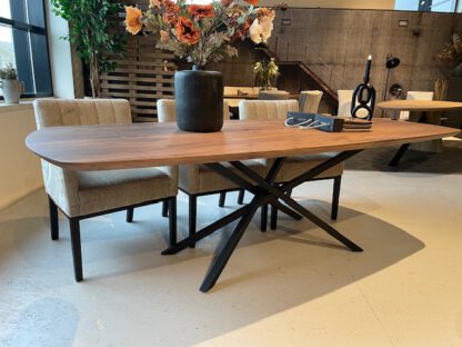 Eikenhouten eettafel slipper model - Afbeelding 3