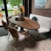 Notenhouten eettafel in diverse vormen - Afbeelding 5