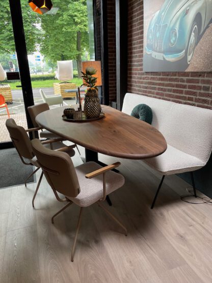 Eikenhouten eettafel slipper model - Afbeelding 5