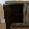 Oud Chinees 3 deurs kastje oud groen - Afbeelding 4