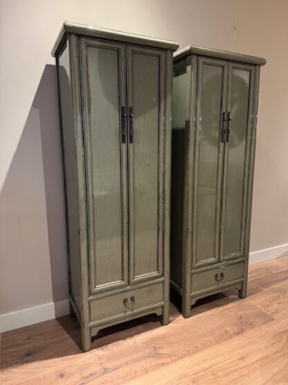 2 deurs kastje hoogglans licht groen
