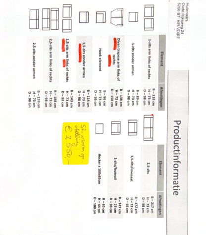 Bank Djim Divan Trapeze vorm - Afbeelding 7