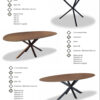 Eikenhouten eettafel slipper model - Afbeelding 17
