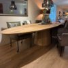 Eikenhouten eettafel ovaal - Afbeelding 14